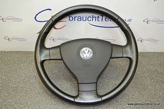 VW Eos 1F 06-10 Steering wheel leather 3-spoke with airbag