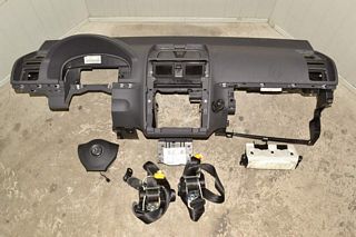 VW Touran 1T 11-15 Dashboard Panel airbag set driver passenger black