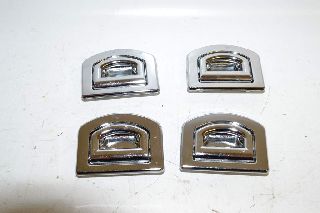 Audi A6 4G 15- Luggage compartment Verzurröse eyelets lashing rings set 4 pieces chrome