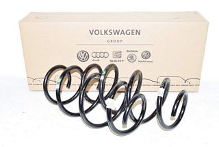 VW Golf 7 Var 14- Spring VL + VR Front Left Right 1x Green 1x White NEW