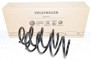 VW Golf 7 AU FL 17- Spring VL + VR Front Left Right 1x Brown 1x Orange