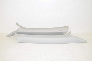 Audi A5 8T 07-12 Covering A pillar left right moon silver TB9