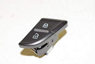 Audi A4 8K B8 12-15 Central locking switch ZV Left front black