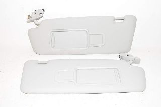Audi Q3 8U 16- Sun visor with mirror right and left + document clip moon silver FT9