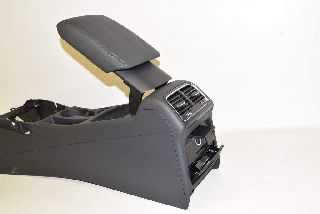 Audi A5 8T 07-12 Center console trim cover + armrest LEATHER black