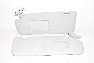 Audi A5 8T 12- Sun visor with mirror on the right and left in the SET moon silver FT9