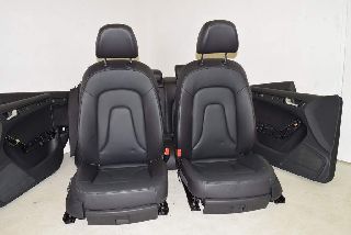 Audi A5 8T 12- Seat complete set in leather Audi A5 8T 07-12 Seat complete set in leather imitation leather Seat heating QJH black Sportback