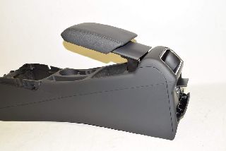 Audi A4 8K B8 12-15 Center console trim cover + armrest GENUINE LEATHER black