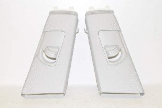 Audi A5 8T 07-12 Covering B pillar left + right above SET moon silver TB9