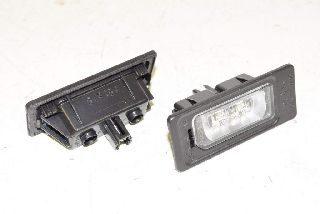 Audi A1 8X 14-17 License plate light left and right LED original NEW