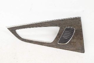 Audi A7 4G 15- Decorative strip door, rear left, agate gray, natural birch grain