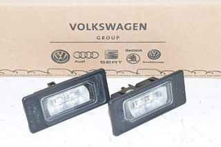 Audi A6 4G 15- License plate lighting SET left and right LED ORIGINAL