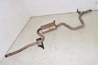 Audi A3 8P 08-12 Exhaust rear silencer with exhaust pipe and brackets 2.0TDI ORIGINAL