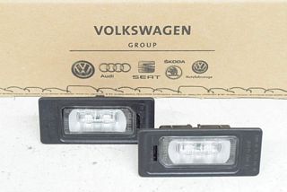 Audi A6 4G 10-15 License plate light left + right LED ORIGINAL