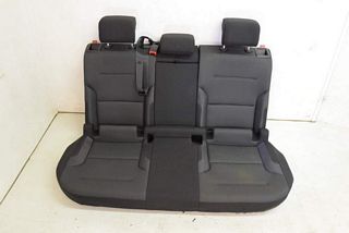 VW Golf 7 1K 12-15 Rear bench seat with backrests in AZY fabric, titanium black/swing