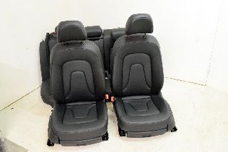 Audi A5 8T 12- Seat set complete leather imitation leather seat heating QJH black Sportback