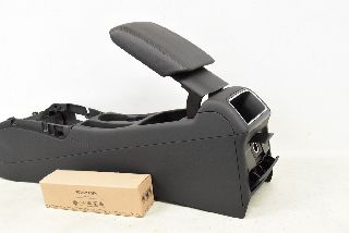 Audi A4 8K B8 07-12 Center console panel cover + armrest ARTIFICIAL LEATHER black ORIGINAL
