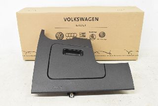 VW Touran 5T 15- Storage compartment cover under the steering wheel left black 82V ORIGINAL