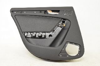 Audi A5 8T 12- Door door panel inside HL rear left LEATHER WFA black ORIGINAL