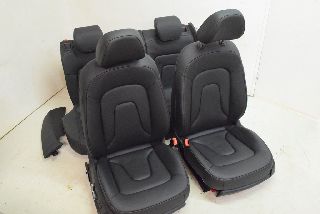 Audi A5 8T 12- Seat set complete leather imitation leather seat heating QJH black Sportback