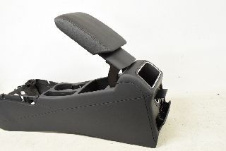 Audi A5 8T 07-12 Center console panel cover + armrest FAUX LEATHER black ORIGINAL SET