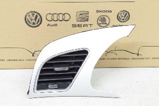 Audi A5 8F 12-17 Air Nozzle Ventilation Grille VL Front Left Silver Flex Metallic Illuminated ORIGINAL