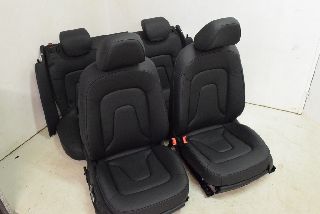 Audi A5 8T 12- Seat seating set complete leather faux leather seat heating QJH black Sportback