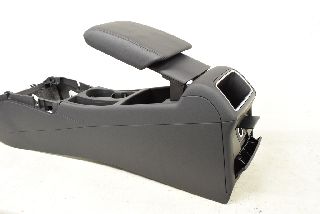 Audi A5 8F 12-17 Center console trim cover + armrest FAUX LEATHER black ORIGINAL