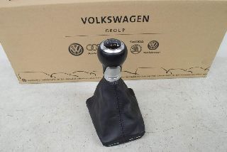 Audi A5 F5 16- Gear knob shift boot leather 6-speed black ORIGINAL