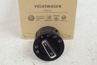 VW Polo 6C 14- Switch light switch NSW NSL + car black chrome ORIGINAL