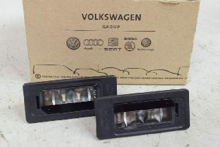 VW Passat 3C B7 10-15 License Plate Light Left + Right SET LED ORIGINAL