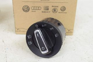 VW Polo 6 AW 17- Switch light switch NSW NSL + car black chrome ORIGINAL