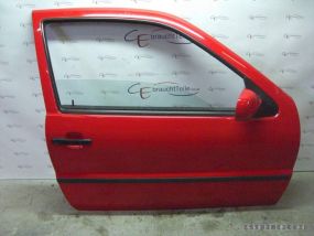 VW Polo 6N2 00-02 Door door front right 3türer red LP3G