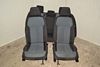 VW Passat 3C B7 10-15 Seat seating completely Fabric black / blue Variant Divided